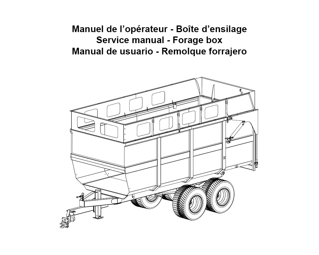 Service Manual Forage Box