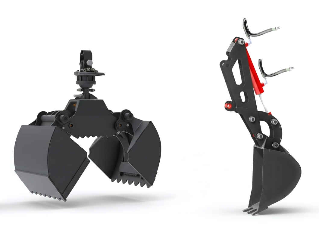 Pelle mécanique et godet